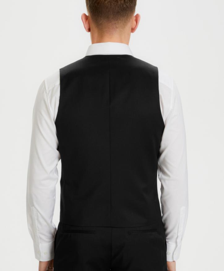 Kostymväst i svart baksida 89,95€