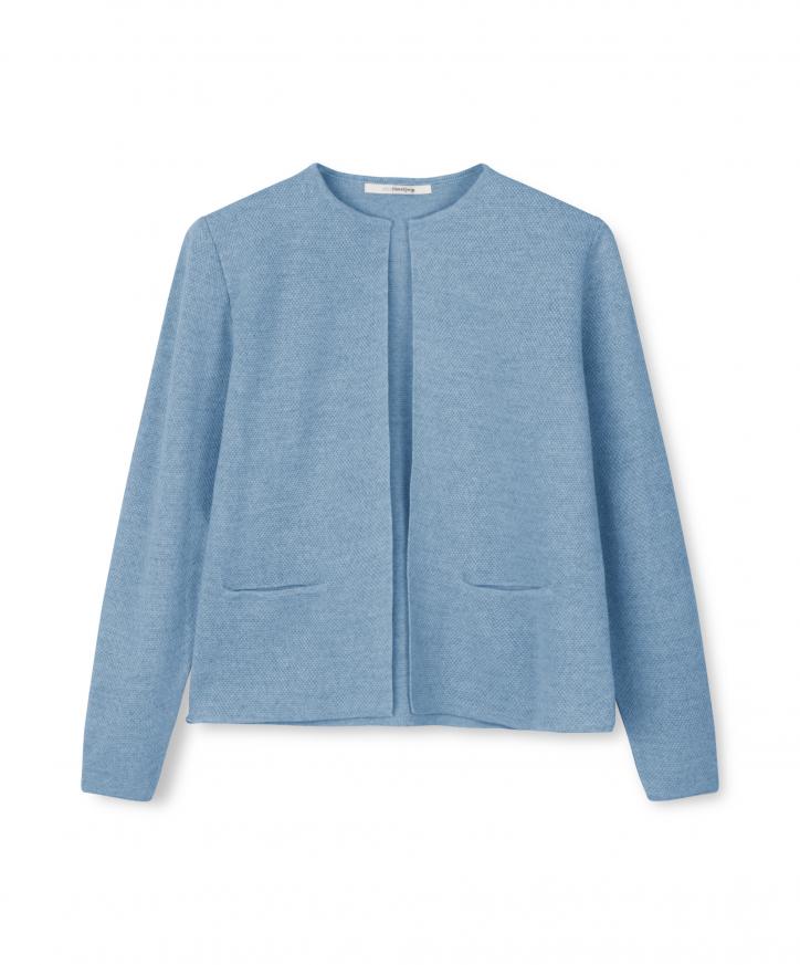 Sense kofta i light denim blue