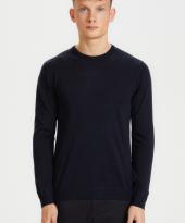 Merinoull pullover i dark navy 99,95€