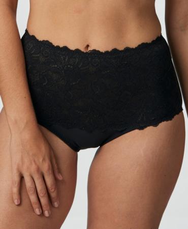 Framsida av maxi brief i svart